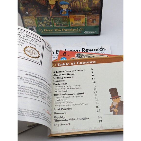 Professor Layton and the Unwound Future Nintendo DS Case & Manual Only - Picture 5 of 6